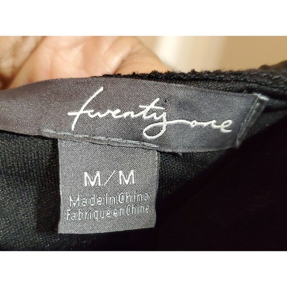 Twenty One Womens Black Off The Shoulder Sleeveless Back Zip Short Dress Medium - Picture 7 of 12